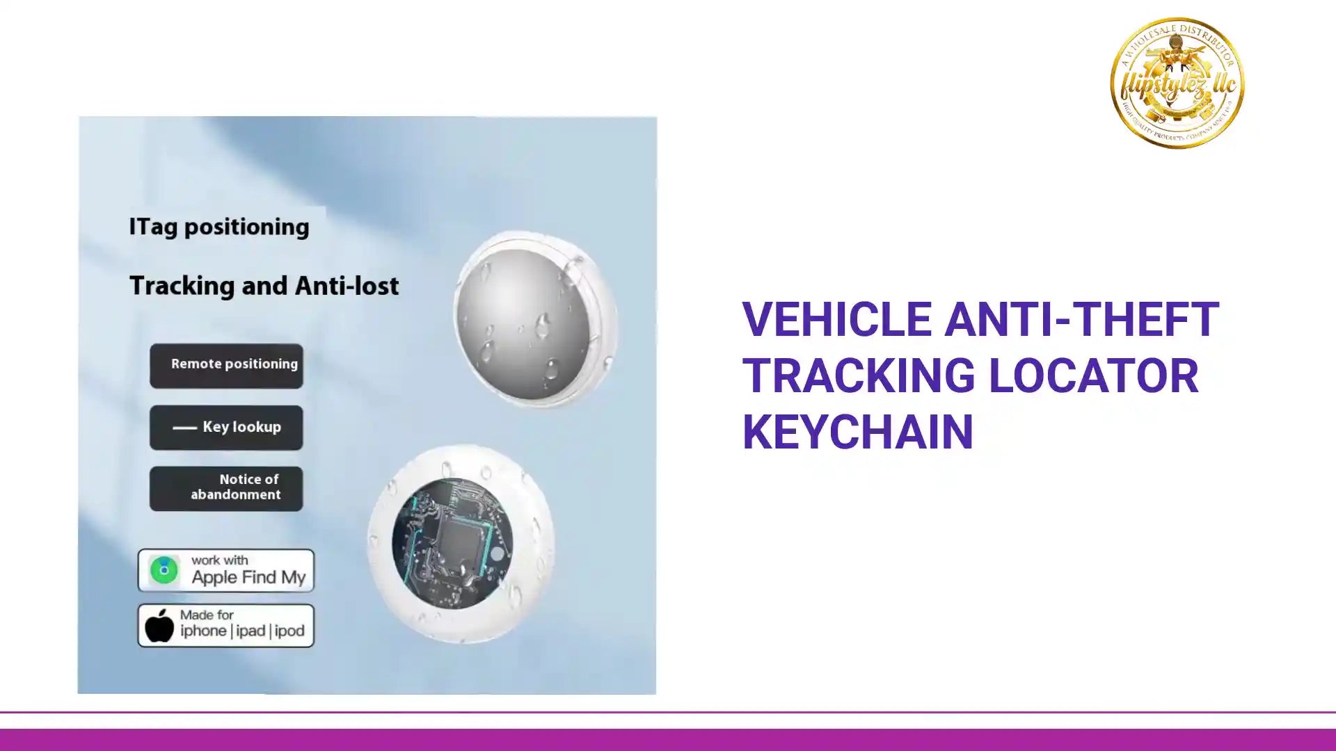 Vehicle Anti-theft Tracking Locator Keychain by@Outfy