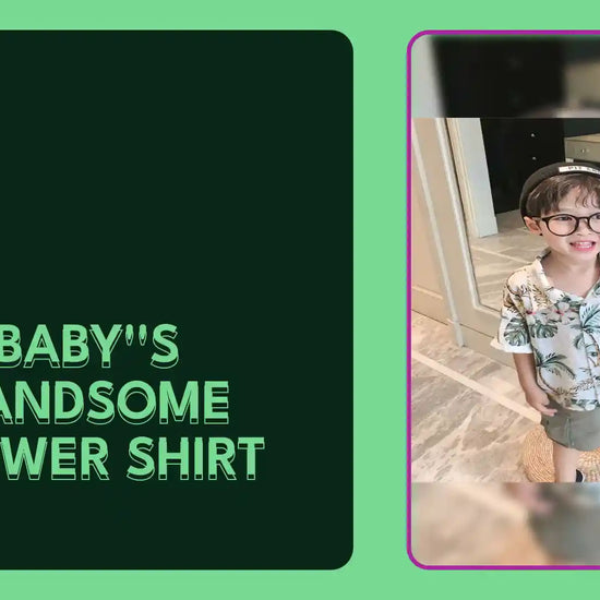 baby''s handsome flower shirt by@Outfy