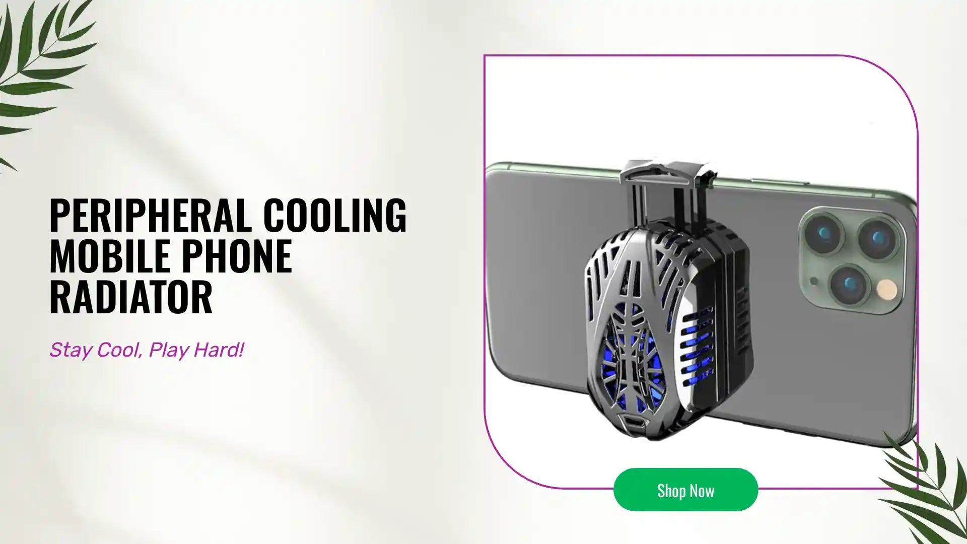 Peripheral cooling mobile phone radiator by@Outfy