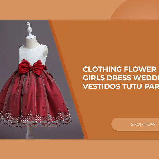 Clothing Flower Girls Dress Wedding Vestidos Tutu Party by@Outfy