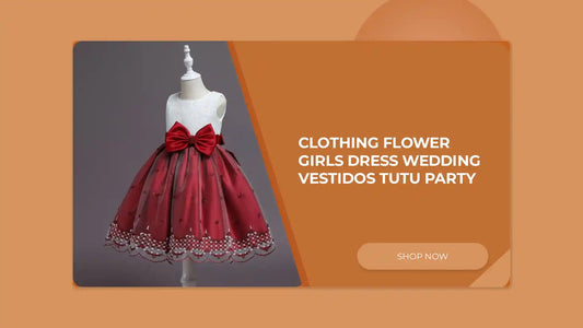 Clothing Flower Girls Dress Wedding Vestidos Tutu Party by@Outfy
