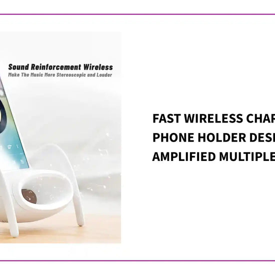 Fast Wireless Charger Kawaii Phone Holder Desk Cute Stand Amplified Multiple Safe Stand by@Outfy