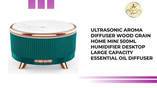 Ultrasonic Aroma Diffuser Wood Grain Home Mini 500ml Humidifier Desktop Large Capacity Essential Oil Diffuser by@Outfy