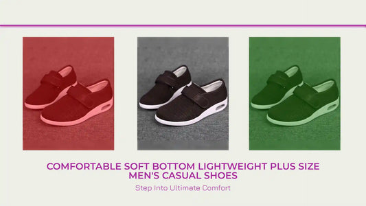 Comfortable Soft Bottom Lightweight Plus Size Men's Casual Shoes by@Outfy