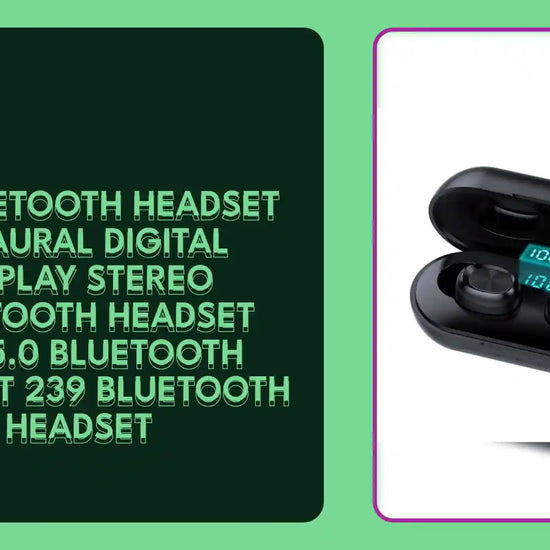 B5 Bluetooth Headset Binaural Digital Display Stereo Bluetooth Headset TWS5.0 Bluetooth Headset 239 Bluetooth Headset by@Outfy