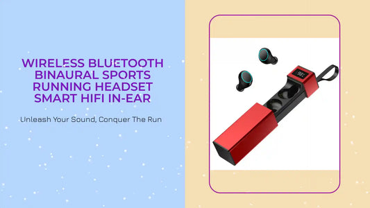 Wireless bluetooth binaural sports running headset smart hifi in-ear by@Outfy
