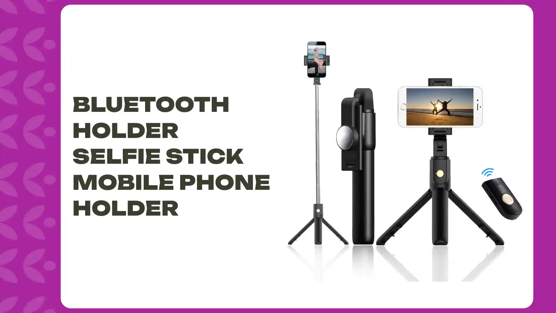 Bluetooth Holder Selfie Stick Mobile Phone Holder by@Outfy