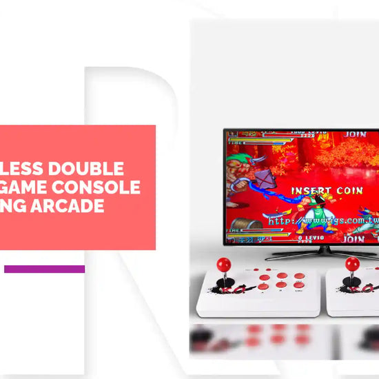 HD wireless double joystick game console fighting arcade by@Outfy