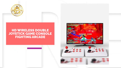 HD wireless double joystick game console fighting arcade by@Outfy