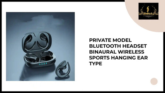 Private Model Bluetooth Headset Binaural Wireless Sports Hanging Ear Type by@Outfy