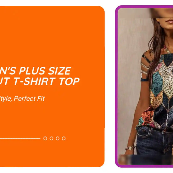 Women's Plus Size Cutout T-shirt Top by@Outfy