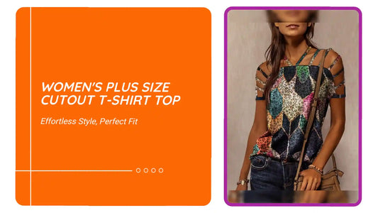 Women's Plus Size Cutout T-shirt Top by@Outfy