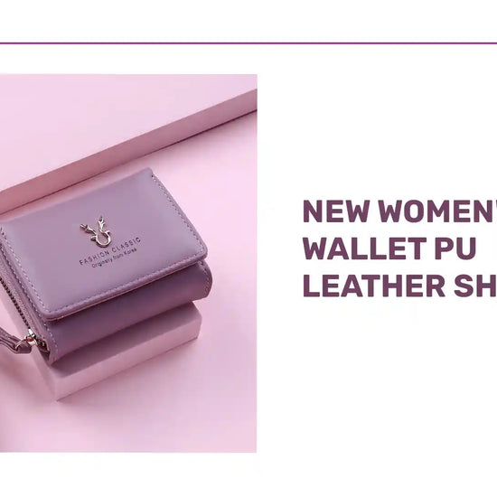 New Women"s Wallet PU Leather Short by@Outfy