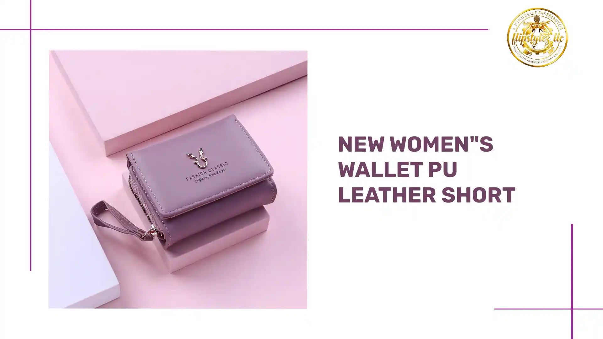 New Women"s Wallet PU Leather Short by@Outfy