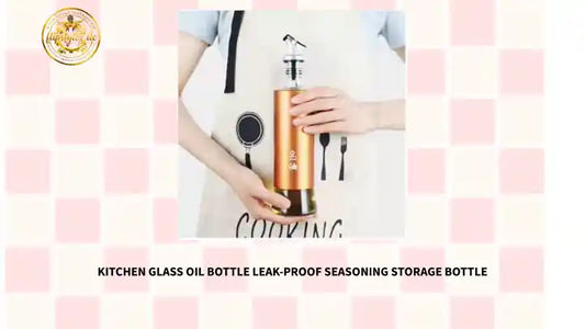 Kitchen Glass Oil Bottle Leak-proof Seasoning Storage Bottle by@Outfy