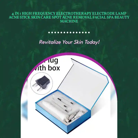 4 In 1 High Frequency Electrotherapy Electrode Lamp Acne Stick Skin Care Spot Acne Removal Facial Spa Beauty Machine by@Outfy