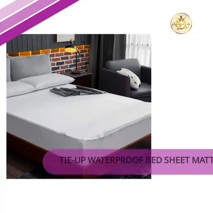 Tie-up Waterproof Bed Sheet Mattress Pad by@Outfy