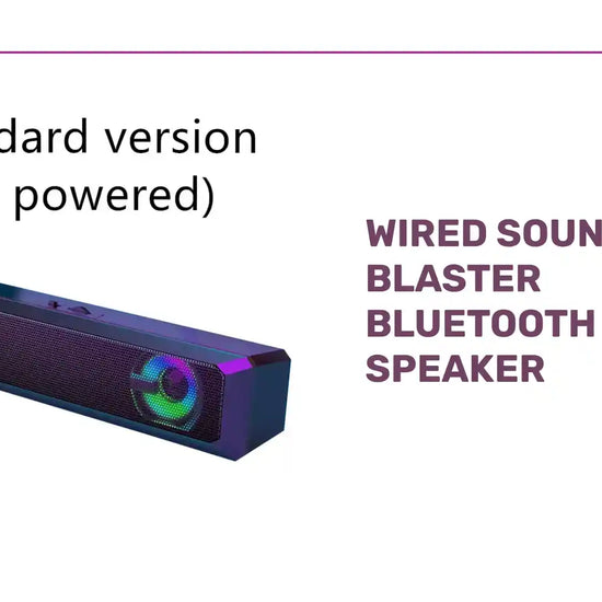 Wired Sound Blaster Bluetooth Speaker by@Outfy