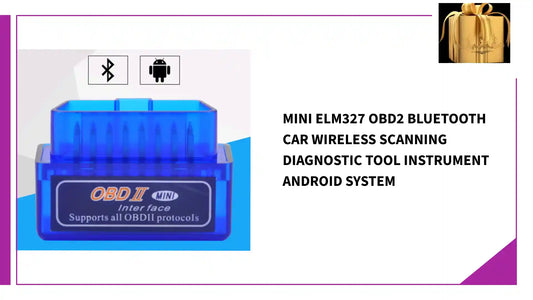 Mini ELM327 OBD2 Bluetooth Car Wireless Scanning Diagnostic Tool Instrument Android System by@Outfy
