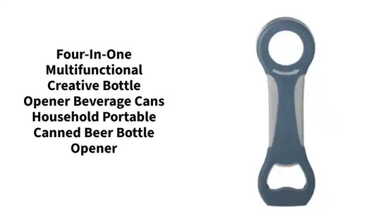 Four-In-One Multifunctional Creative Bottle Opener Beverage Cans Household Portable Canned Beer Bottle Opener by@Outfy