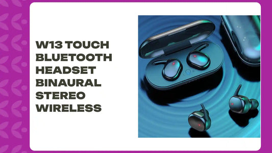 w13 Touch Bluetooth Headset Binaural Stereo Wireless by@Outfy