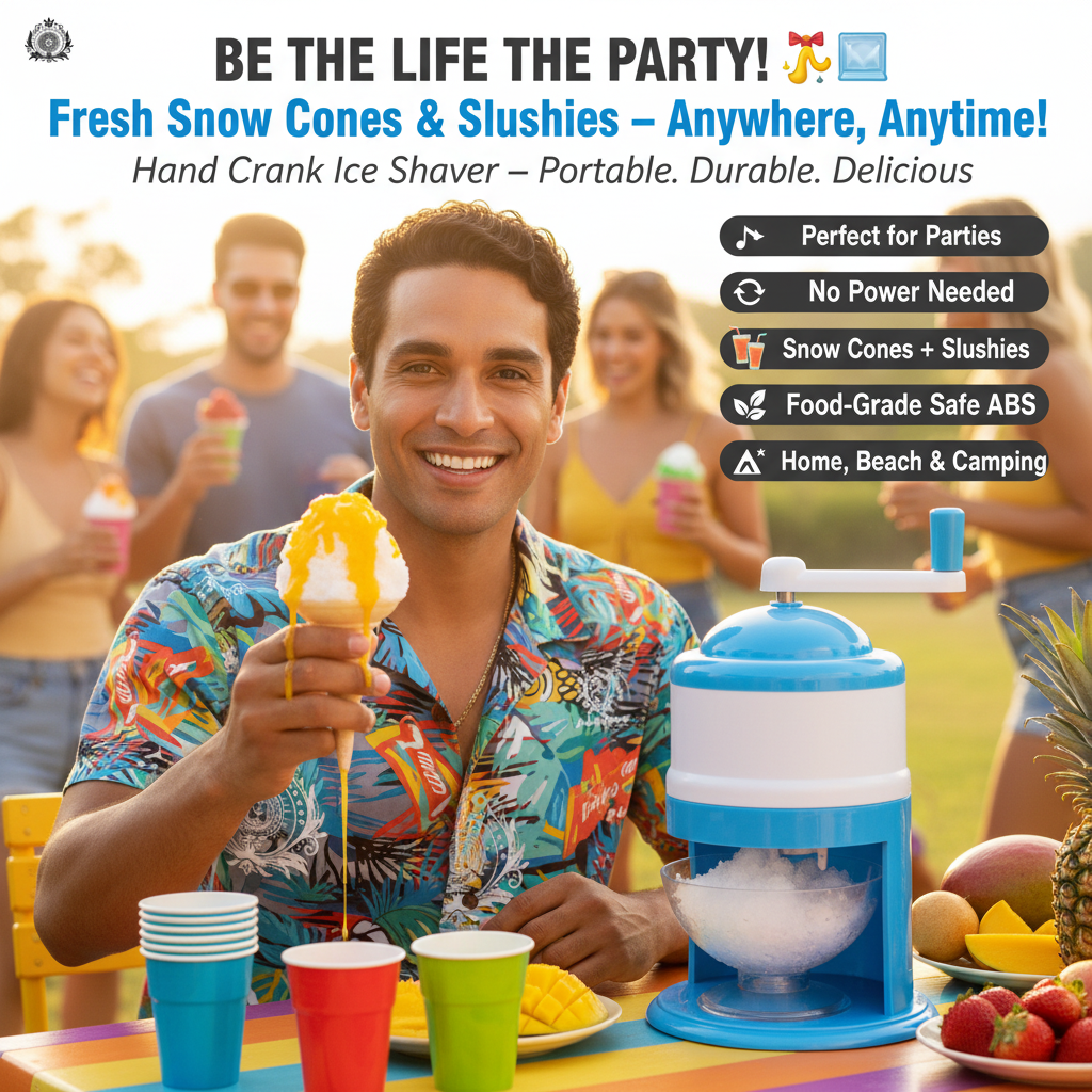Puerto Rican Man - Ice Shaver Party