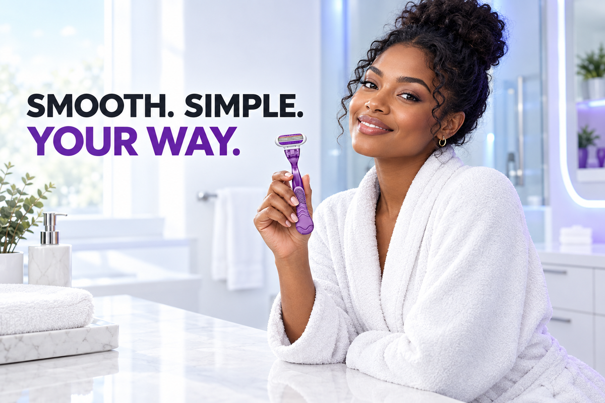 Razor header ad with “Smooth. Simple. Your Way.”