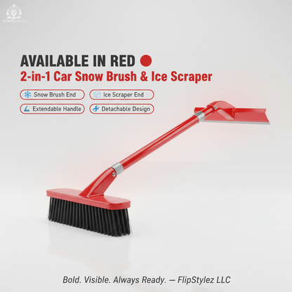 Red Snow Brush - Single Product Shot