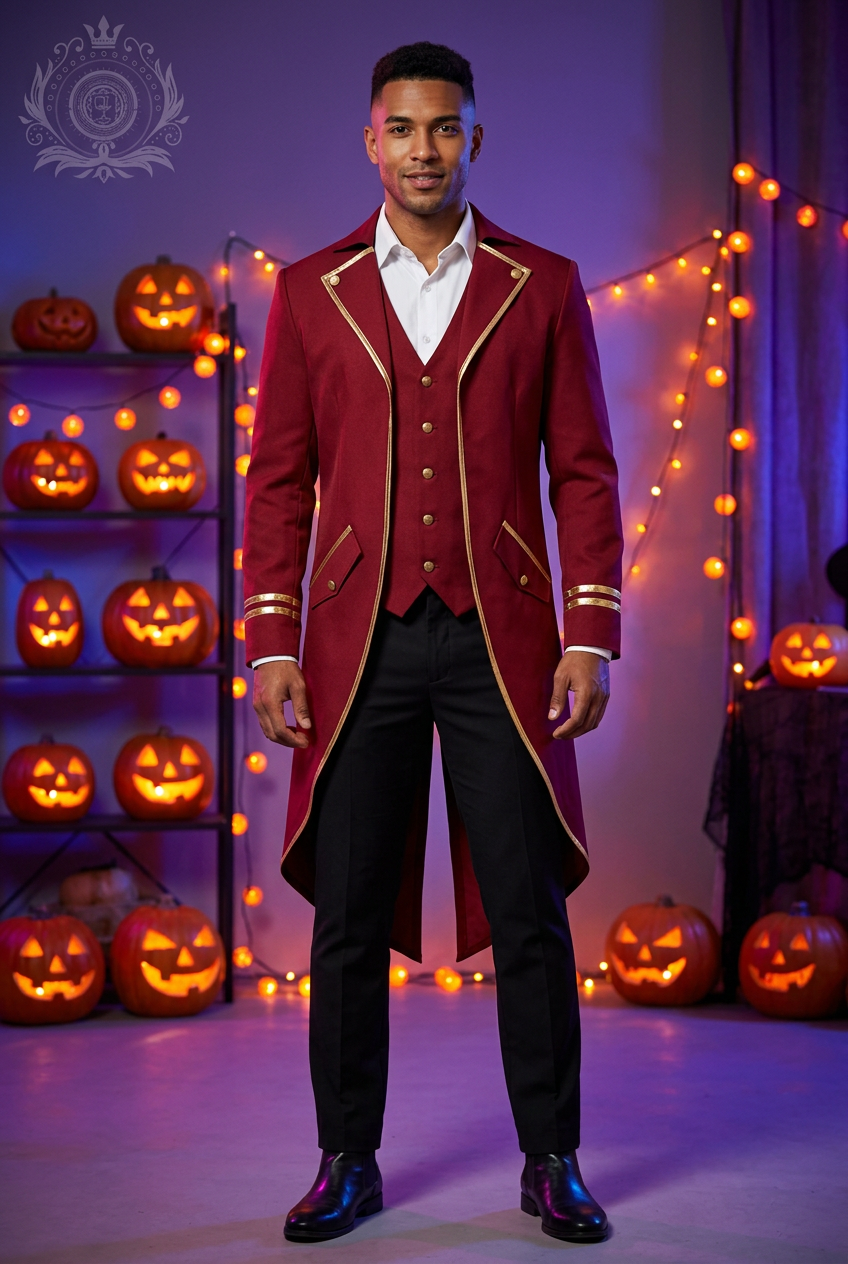 Red tailcoat Halloween lifestyle image