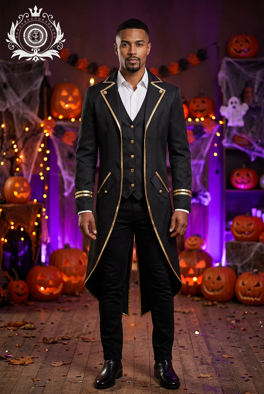 Replacement black tailcoat Halloween image