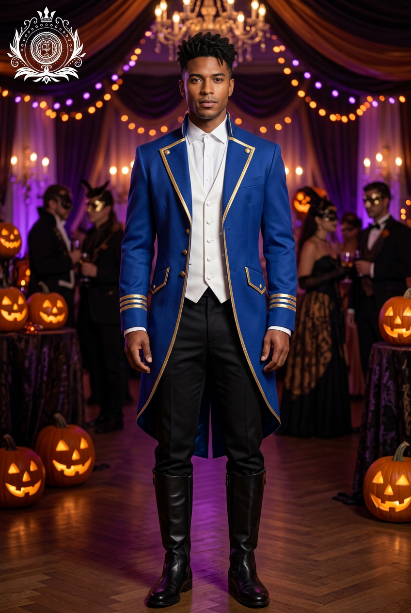 Replacement blue tailcoat Halloween image