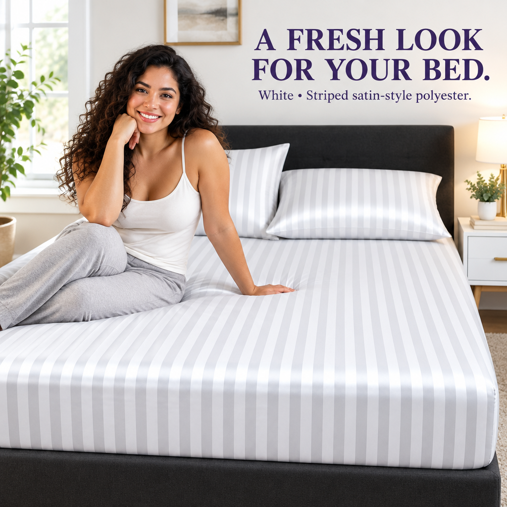 Replacement image 14 fitted-sheet ad with a Latina American model