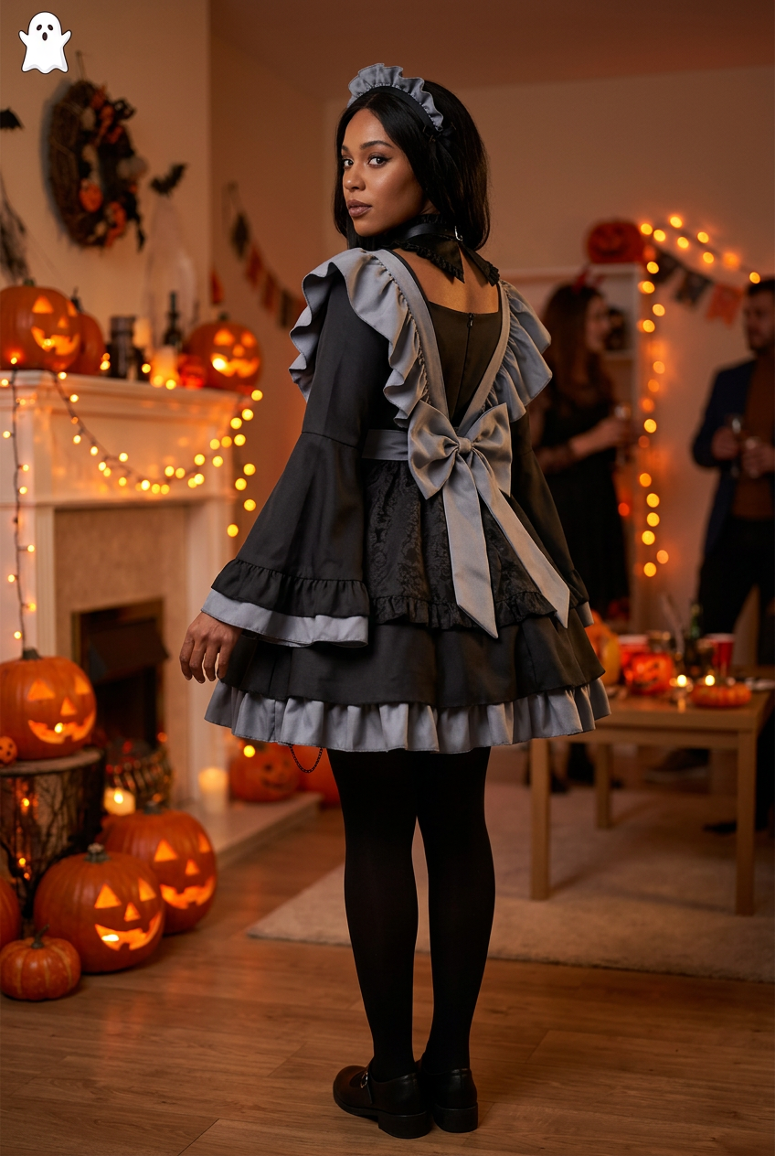 Replacement rear-view Halloween lifestyle image