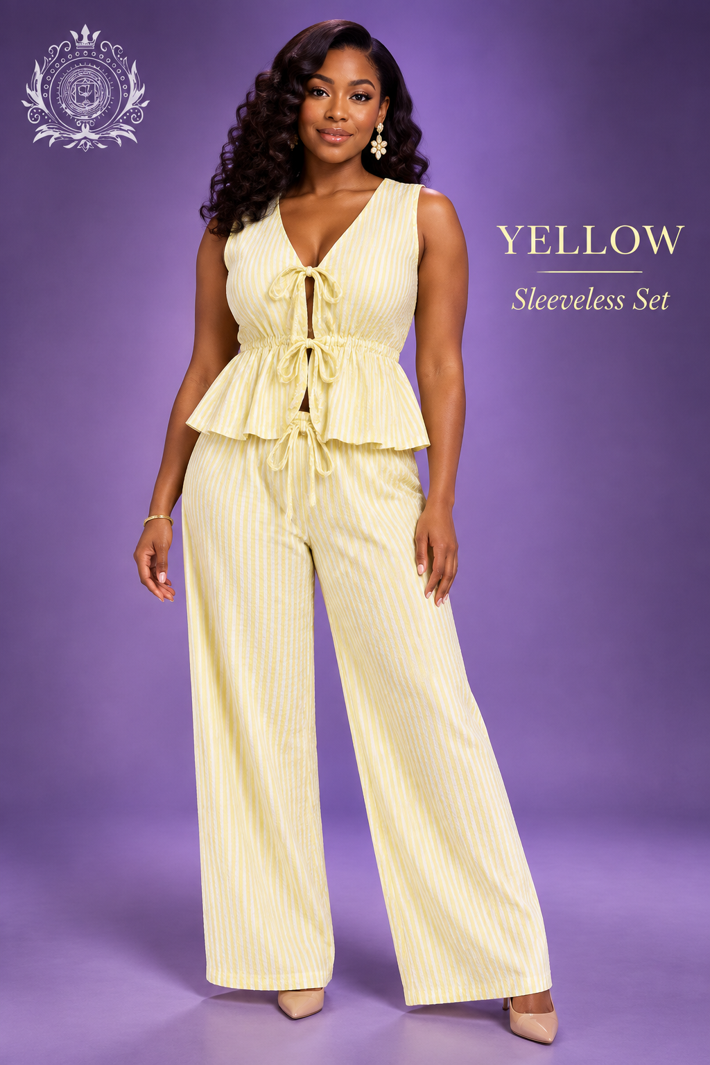 Sleeveless Yellow model