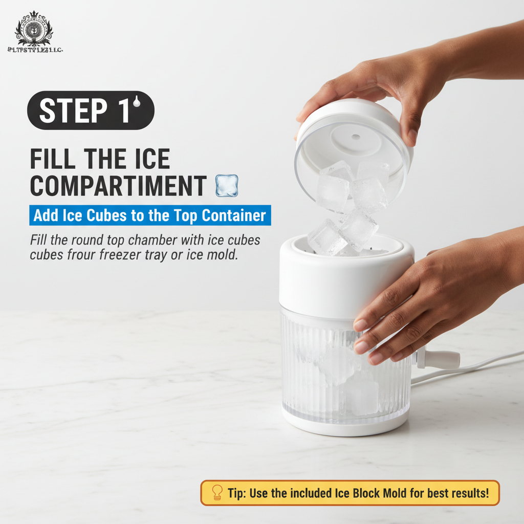 Step 1 - Fill Ice
