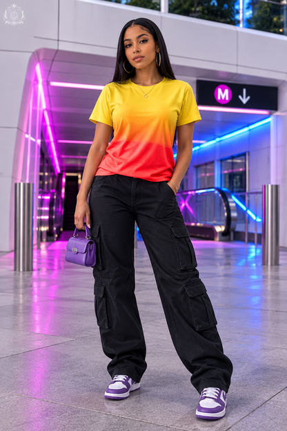 Urban gradient tee lifestyle image 2