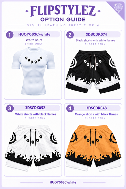 White shirt and shorts-only option guide