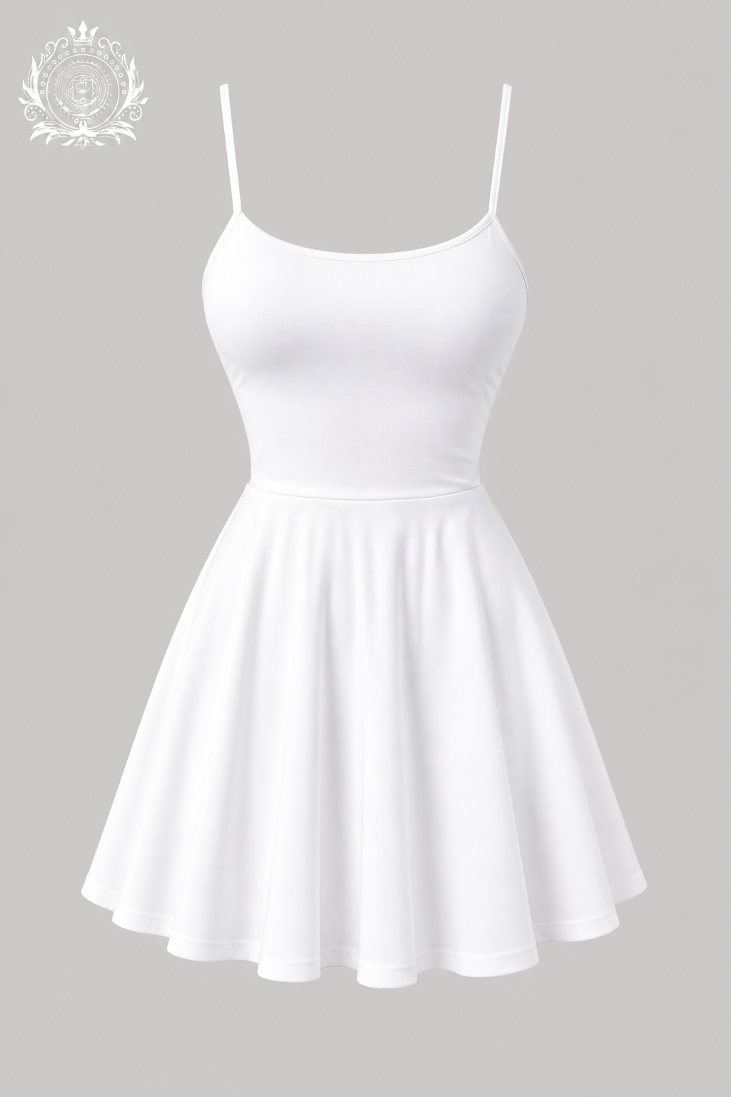 Women's Mini Slip Dress | Spaghetti Straps & Flared Skirt | Loungewear & At-Home Styling