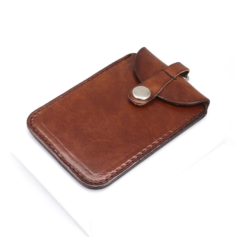 New Fashion Vertical Style ID Badge Holder For Work Genuine Leather Student Identity Bus Card Case Retractable Lanyard Tag Bag