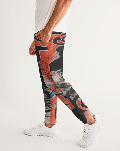 STREATWEAR GRUNGE RED AND BLACK CREATED FLIPSTYLEZ Men's Joggers