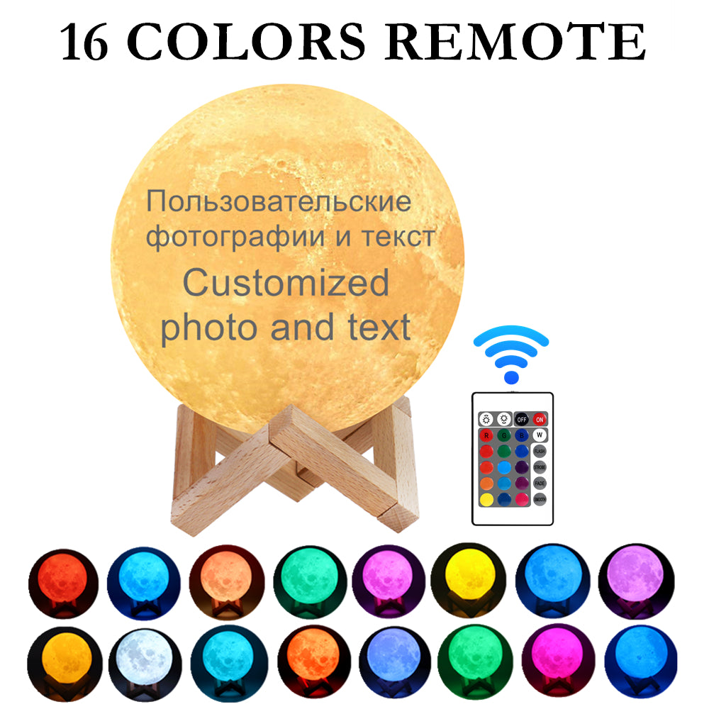 Custom photo Moon Lamp