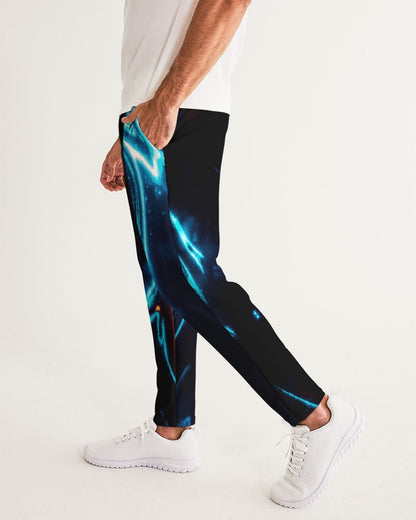 ELECTRICLY BLUE AND RED DESIGN BY FLIPSTYLEZ Men's Joggers