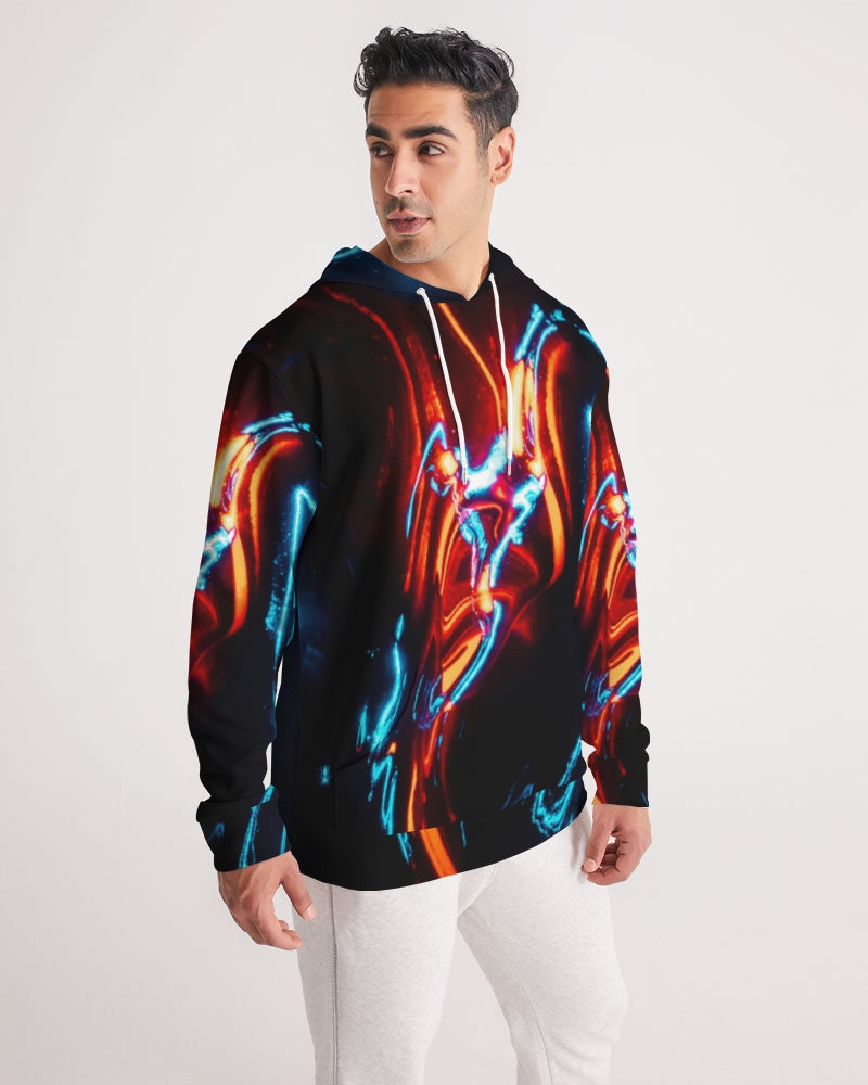 ELECTRICLY BLUE AND RED DESIGN BY FLIPSTYLEZ Men's Hoodie