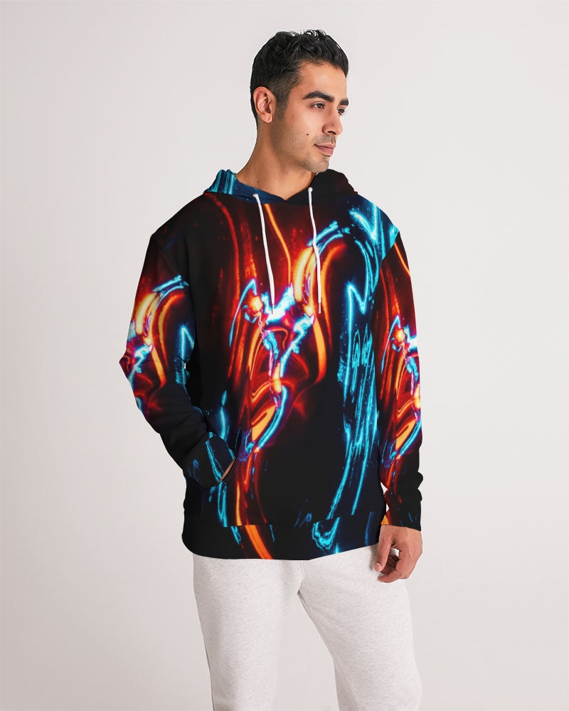 ELECTRICLY BLUE AND RED DESIGN BY FLIPSTYLEZ Men's Hoodie