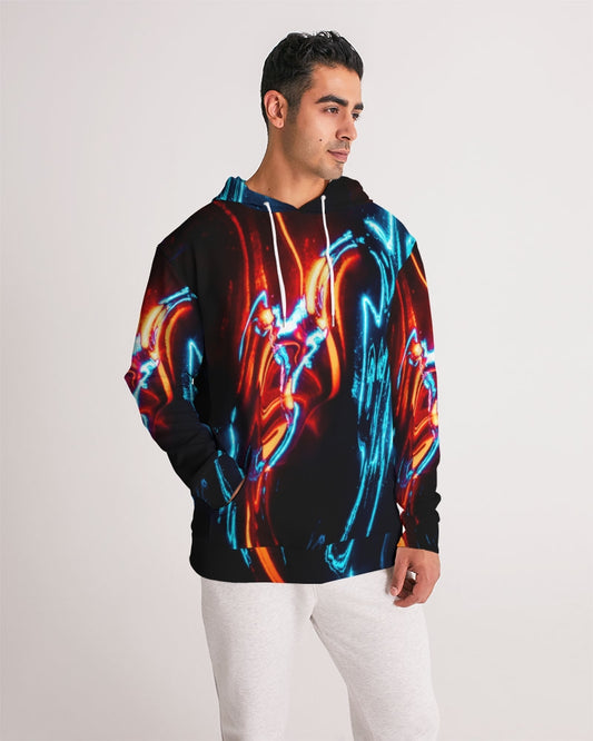 ELECTRICLY BLUE AND RED DESIGN BY FLIPSTYLEZ Men's Hoodie