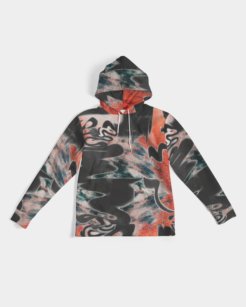 STREATWEAR GRUNGE RED AND BLACK CREATED FLIPSTYLEZ Men's Hoodie