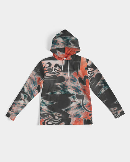 STREATWEAR GRUNGE RED AND BLACK CREATED FLIPSTYLEZ Men's Hoodie
