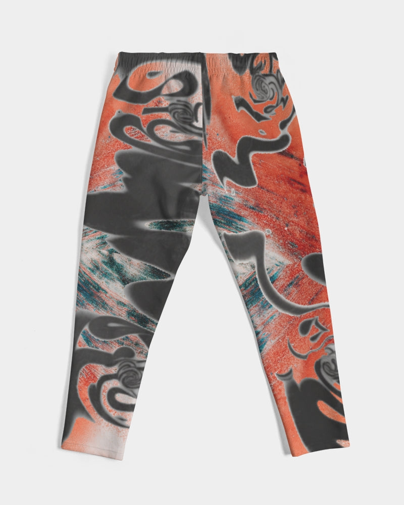 STREATWEAR GRUNGE RED AND BLACK CREATED FLIPSTYLEZ Men's Joggers