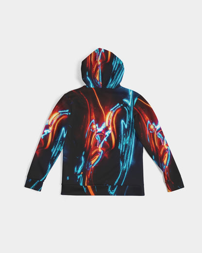ELECTRICLY BLUE AND RED DESIGN BY FLIPSTYLEZ Men's Hoodie