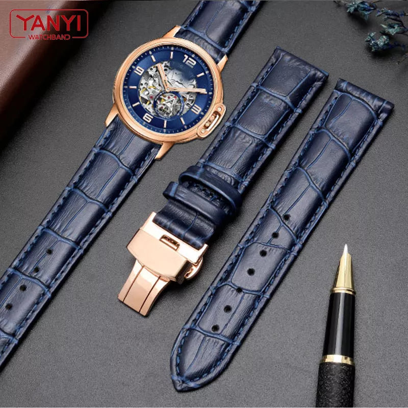 genuine-leather-bracelet-dark-blue-color-watch-strap-butterfly-clasp-watchband-sized-in-16mm-18mm-20mm-21-22mm-23mm-watch-band